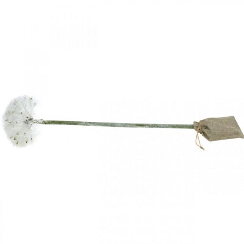 Floristik24 LED mælkebøtte til batteri hvid kunstig blomsterbelysning H50cm