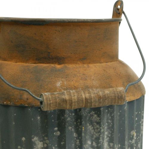 Floristik24 Deco mælkekande vintage look metalplanter have dekoration H35cm