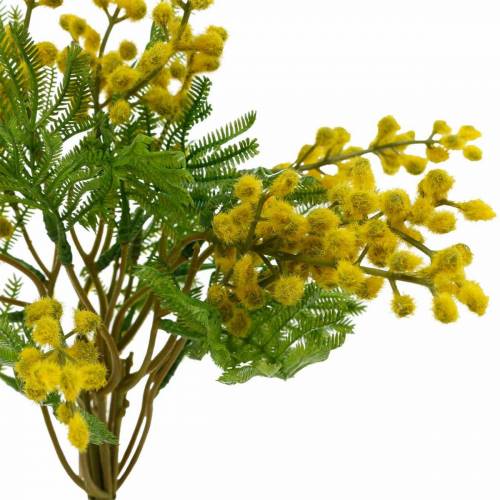 Artikel Mimosa gul kunstig kunstig plantebund 39cm