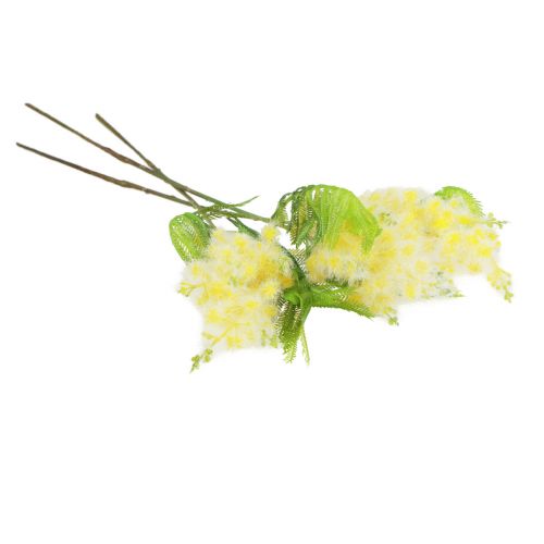 Artikel Kunstig plante Sølv Acacia Mimosa Gul Blomstrende 53cm 3 Stk