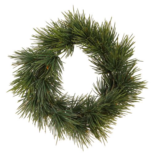 Mini kunstig adventskrans som rigtige fyrrenåle Ø22cm