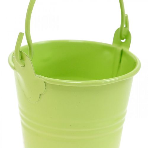Floristik24 Mini tin spand pastelfarver diverse sommerdekoration Ø6cm H7cm 12stk