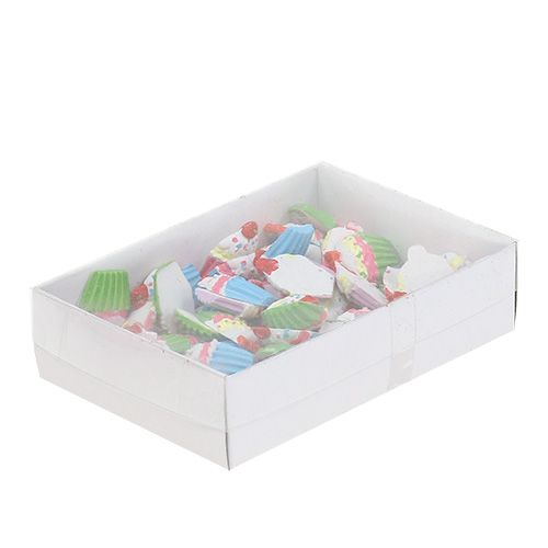 Floristik24 Mini cupcakes farvet 2,5 cm 60p