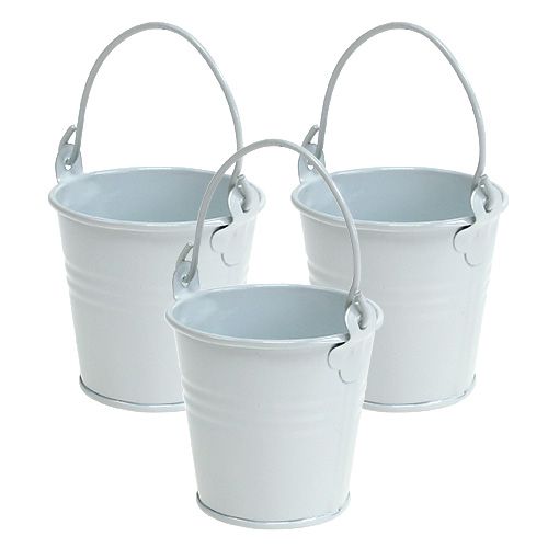 Floristik24 Minispand hvid Ø6cm H6cm 12p