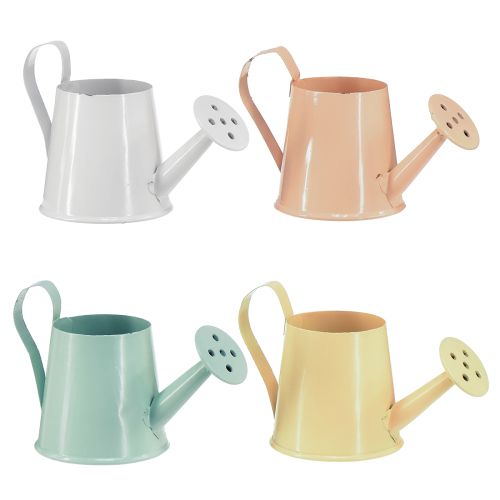 Artikel Mini vandkande Metaldekoration Fjeder 4 Farver 5cm 8 Stk