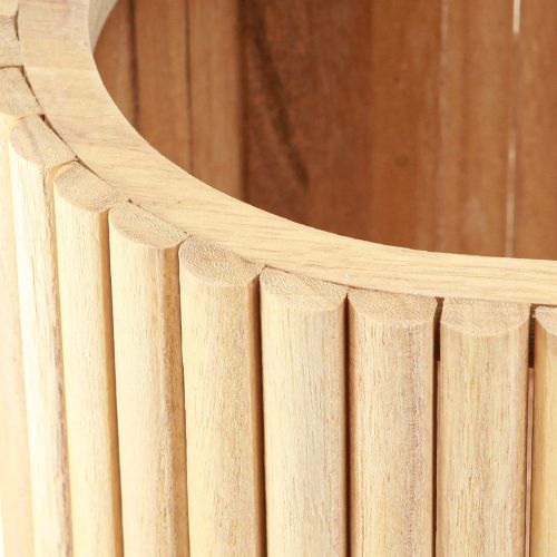 Artikel Mini højbed jardiniere plantekasse træ oval 50×20cm H40cm
