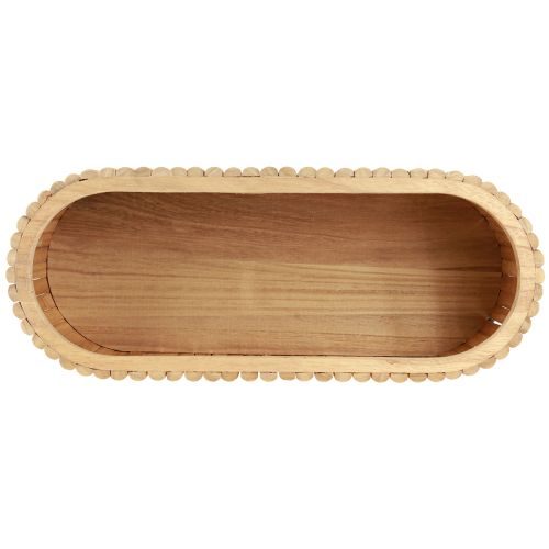 Artikel Mini højbed jardiniere plantekasse træ oval 50×20cm H40cm