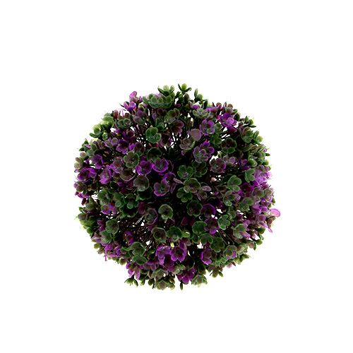 Floristik24 Mini dekorativ kugle lilla med kunstige blomster Ø10cm 1 stk