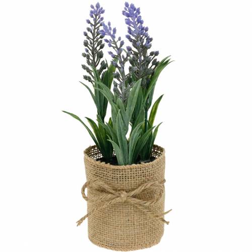 Floristik24 Mini lavendel i potte kunstige planter Kunstig lavendel dekoration