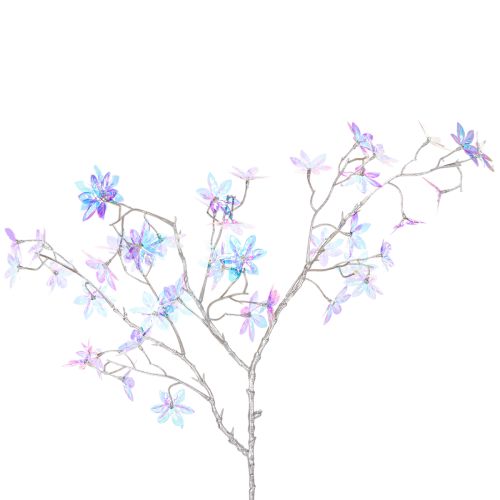 Kunstig blomstrende gren med iriserende blomster, 80 cm købe | Floristik24.dk
