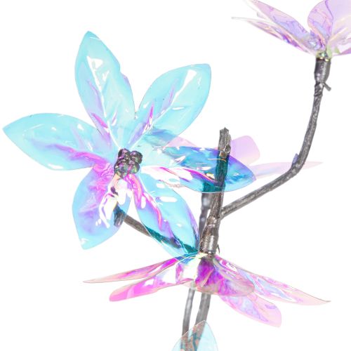 Kunstig blomstrende gren med iriserende blomster, 80 cm | Floristik24.dk