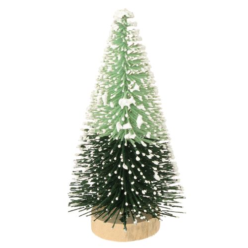Floristik24 Mini kunstigt juletræ med sne Ø5cm H10cm 6 stk.