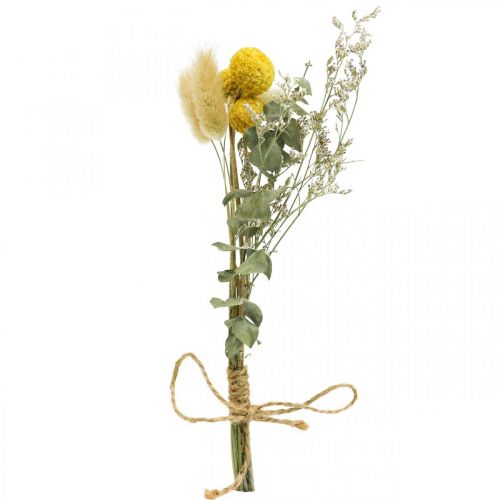 Mini buket med tørrede blomster boho, tørrede blomster blomster L22cm