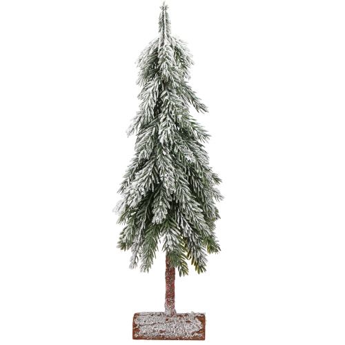 Artikel Mini juletræ sneklædt grøn hvid med fod H60cm