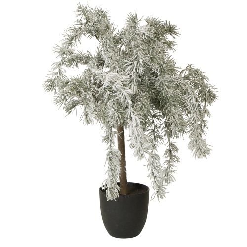 Floristik24 Mini juletræ Potted Ceder Sne Kunstig H60cm