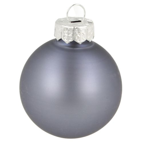 Artikel Mini julekugler glas blå mat metallisk Ø4cm 24 stk