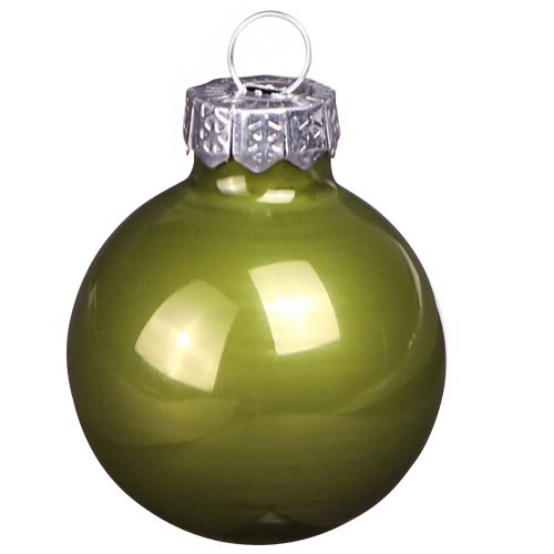 Artikel Mini julekugler glas lysegrøn mix Ø3cm 22 stk
