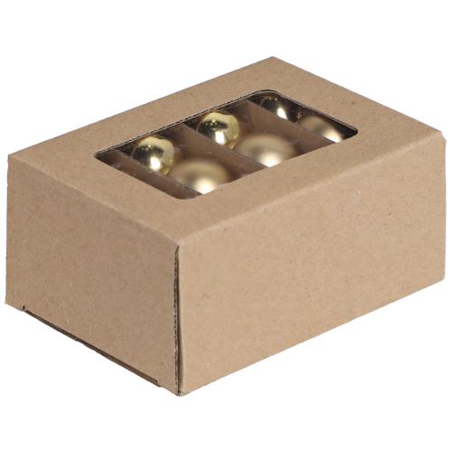 Artikel Mini julekugler glas i guld mat glans Ø3cm 22 stk