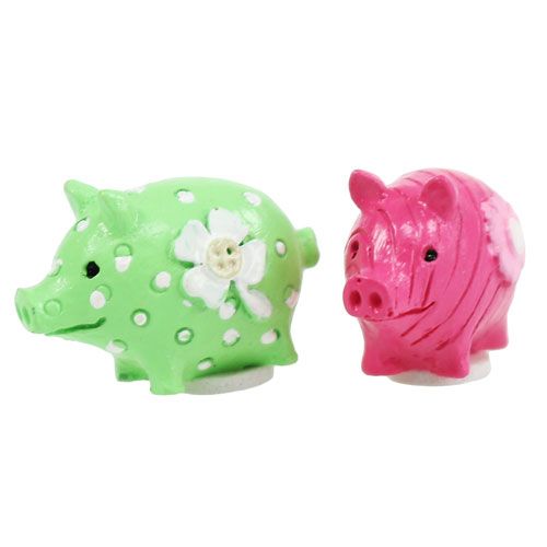 Floristik24 Mini heldig gris farverig 2,5 cm 45p