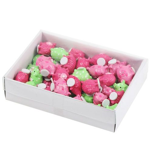 Floristik24 Mini heldig gris farverig 2,5 cm 45p