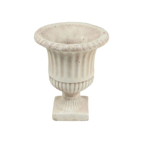 Mini Plantepottekop Beton Dekorativ Urtepotte Antik H16,5cm