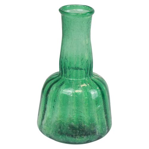 Artikel Mini glasvase blomstervase grøn Ø8,5cm H15cm