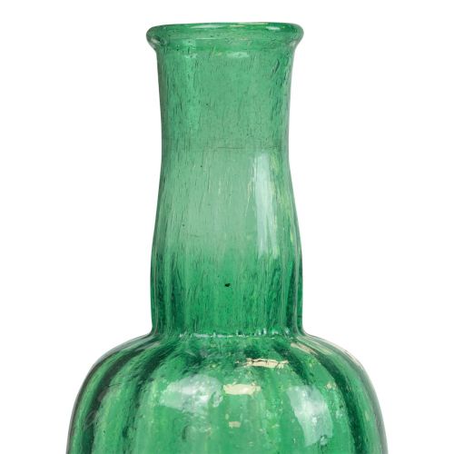 Artikel Mini glasvase blomstervase grøn Ø8,5cm H15cm