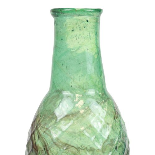 Artikel Minivase grøn glasvase blomstervase diamanter Ø6cm H11,5cm
