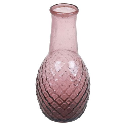 Artikel Mini Vase Lilla Glasvase Blomstervase Glas Diamanter Ø6cm H12cm