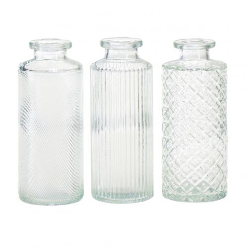 Floristik24 Minivaser glas dekorative flaskevaser Ø5cm H13cm 3stk