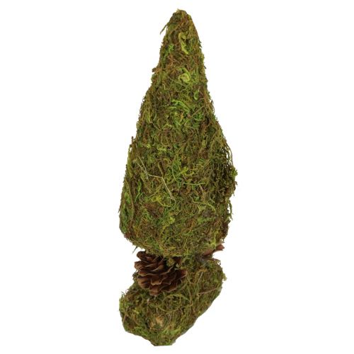 Floristik24 Mini juletræ kunstig borddekoration mostræ H18cm