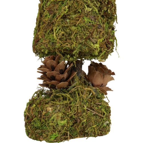 Floristik24 Mini juletræ kunstig borddekoration mostræ H18cm