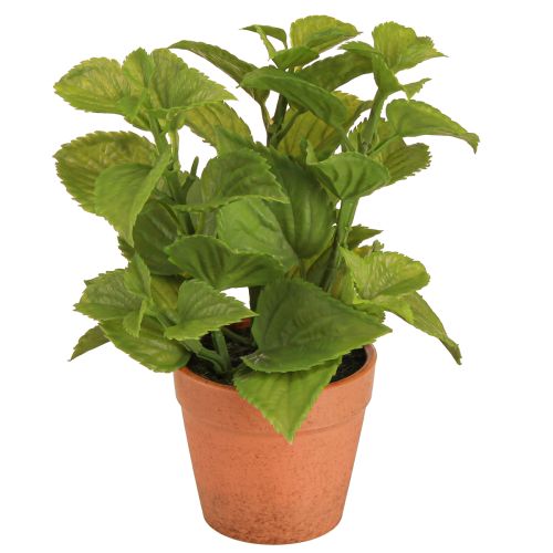 Mynte i potte Kunstige Urter Kunstige Planter 18cm 2stk