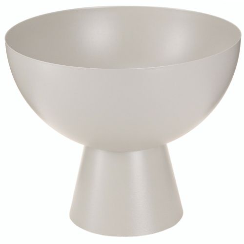 Moderne planteskål metal dekorativ trofæ grå Ø20cm H16,5cm