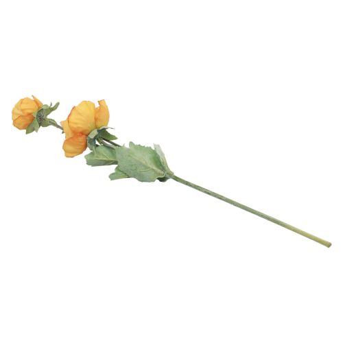 Artikel Kunstige Blomster Kunstig Valmue Blomst Dekorativ Valmue Orange 48cm