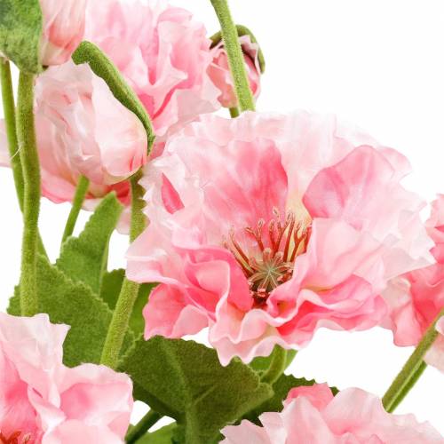 Artikel Orientalsk valmue, kunstig blomst, valmue i lyserød gryde