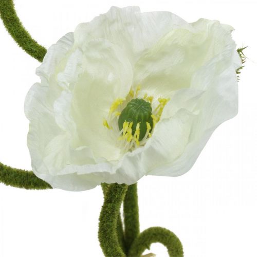 Artikel Kunstig blomst kunstig valmue majsrose hvid L55/60/70 cm Sæt med 3