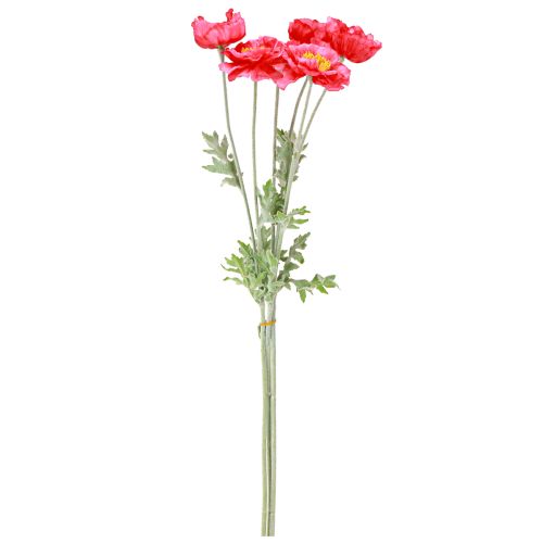 Artikel Valmuer Kunstige Lyserøde Kunstige Blomster Ø6–7cm L78cm 3stk