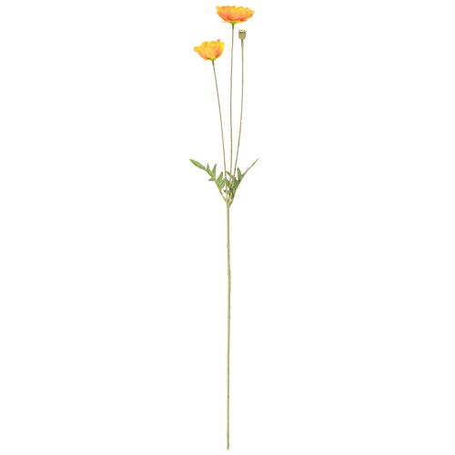 Artikel Valmue dekoration kunstig blomsterbuket orange 78cm 6stk