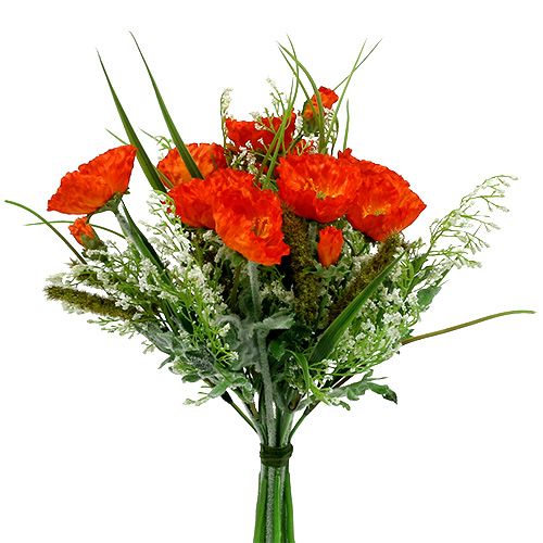 Floristik24 Valmue buket orange 40cm