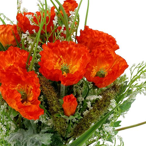 Floristik24 Valmue buket orange 40cm