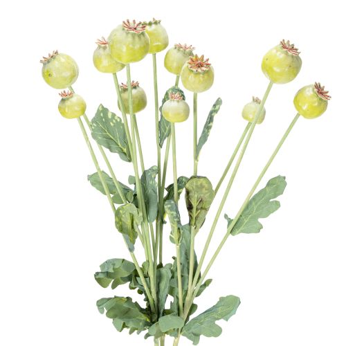 Kunstig valmuedekorationsbuket, realistiske blomster til boligtilbehør, 61 cm, 3 stk.