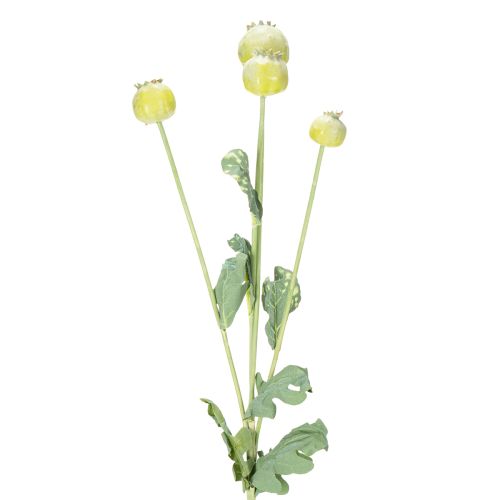 Artikel Kunstig valmuedekorationsbuket, realistiske blomster til boligtilbehør, 61 cm, 3 stk.