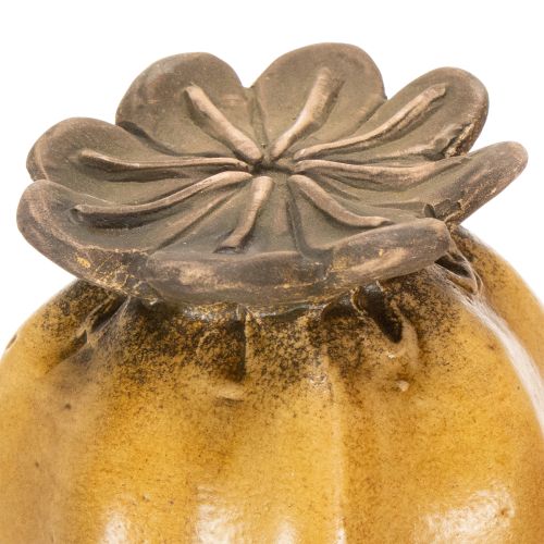 Artikel Havepæl med valmuefrøkapsel til stilfuldt havedesign, blomsterbed eller altan, 60 cm, 2 stk.