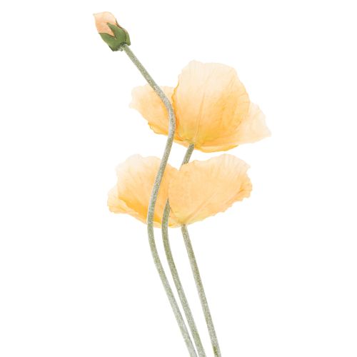 Artikel Kunstig valmueblomst til bryllupsdekoration og design, 95 cm, 3 stk.