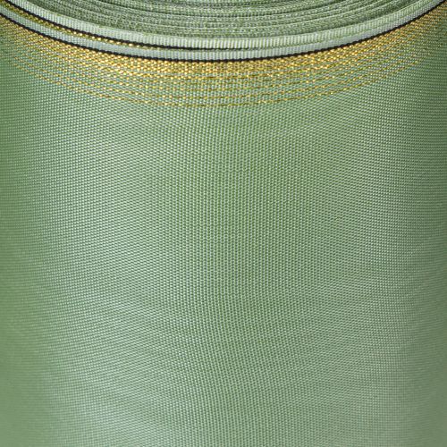 Artikel Moiré kransbånd salviegrøn med guldkant - 175 mm x 25 m - dekorativt bånd til blomster og fester