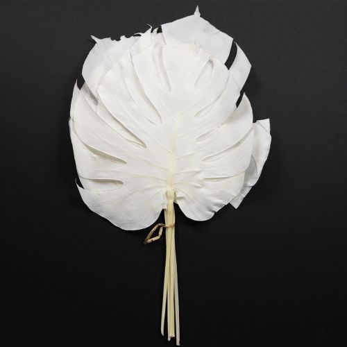 Monstera blade bleget dekorativt vinduesblad H40cm 5 stk
