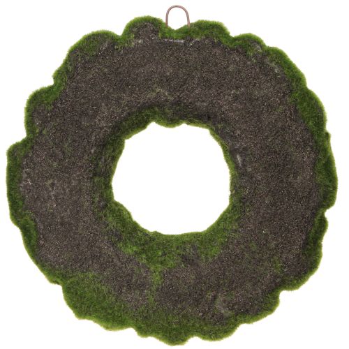 Artikel Mos krans kunstig krans mos vægdekoration grøn Ø34cm
