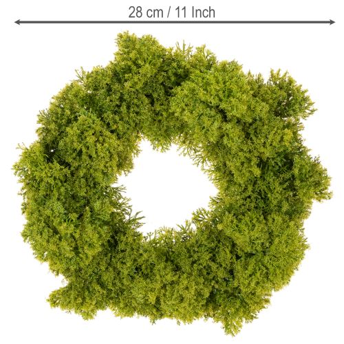 Kunstig moskrans, dekorativ til bord eller dør, 28 cm | Floristik24.dk