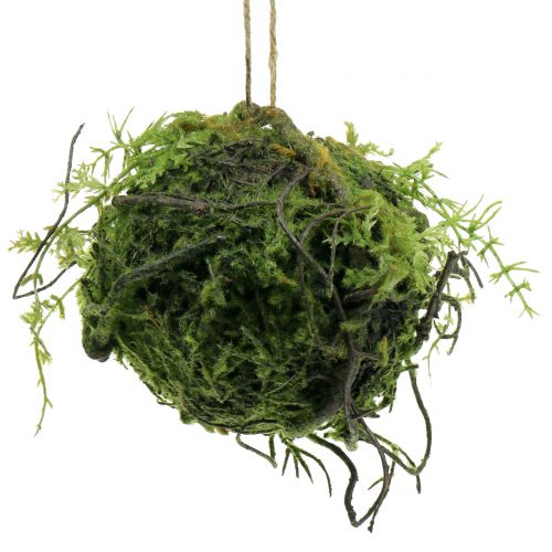 Floristik24 Moskugle Kokedama kunstgrøn Ø13cm